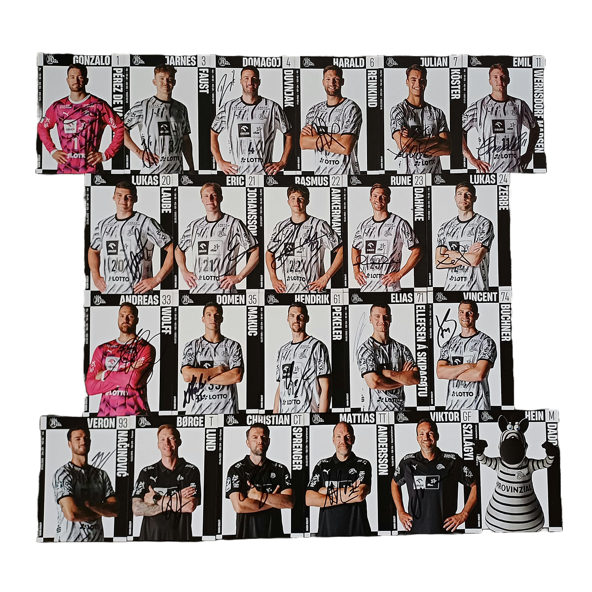 Autogrammkarten-Set signiert  A6