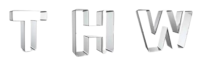Das Set Ausstechformen 3-teilig enthält drei Metall-Ausstechformen in Form von T, H und W - ideal zum Backen von Weihnachtsplätzchen oder zum Feiern des THW Kiel.
