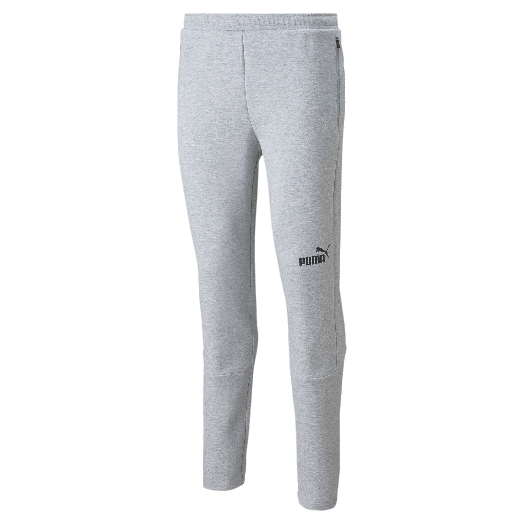 Die teamFINAL Casuals Pants Light Gray hat eine schmale Passform, einen elastischen Bund und ein Puma-Logo auf dem linken Oberschenkel. Sie ist aus weicher Baumwolle gefertigt und bietet perfekten Tragekomfort - ideal zum Entspannen oder Warten am Mannschaftsbus.